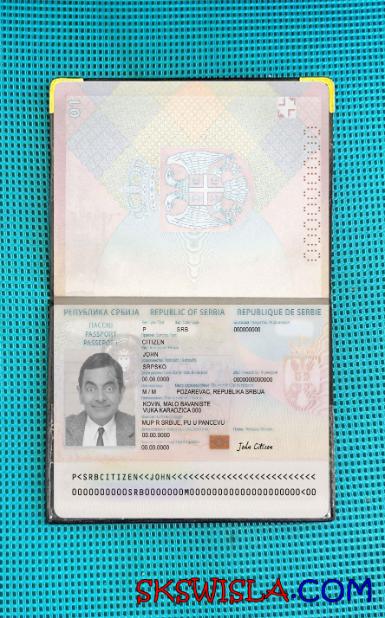 Serbia paszport 2018-obecnie wygląd zdjęcia pliki PSD, skan i fotografowany obraz